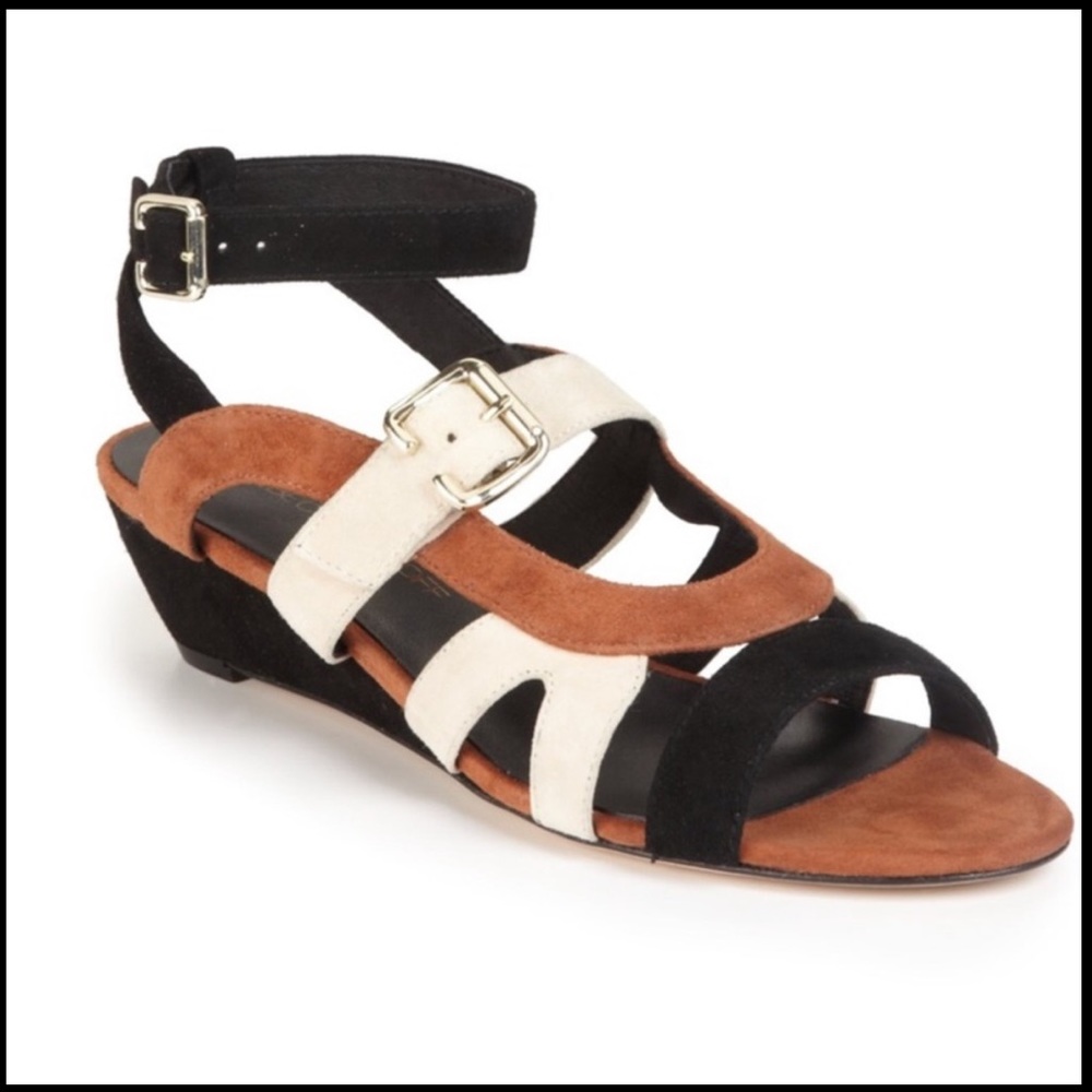 Rebecca Minkoff Suede Wedge Sandals